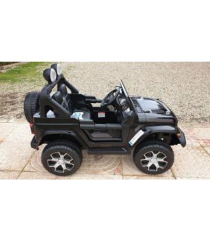 JEEP Wrangler Rubicon, negro, pantalla MP4, 12V, RC 2.4ghz RC, 2 MOTORES  INDA171-JWR555zw